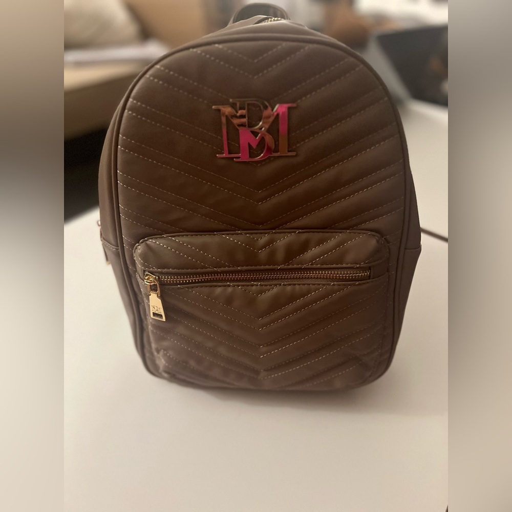 Badgley Mischka quilted backpack